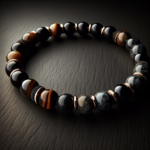 Men's Hematite Beaded Bracelet No.5