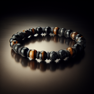 MB-3014.png Men's Onyx Beaded Bracelet No.14