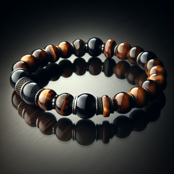 Men's Bronzite Beaded Bracelet No.18