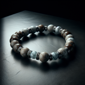 Men's Howlite Beaded Bracelet No.20
