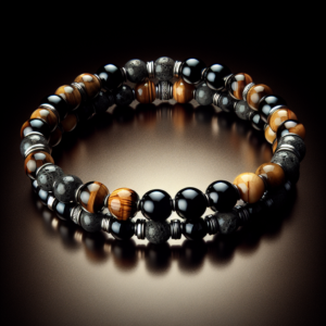 MB-3021.png Men's Tiger Eye Beaded Bracelet No.21
