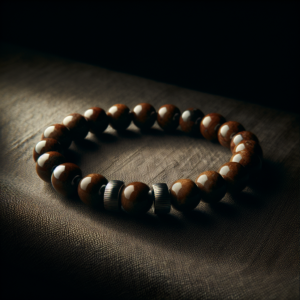 Men's Bronzite Beaded Bracelet No.28