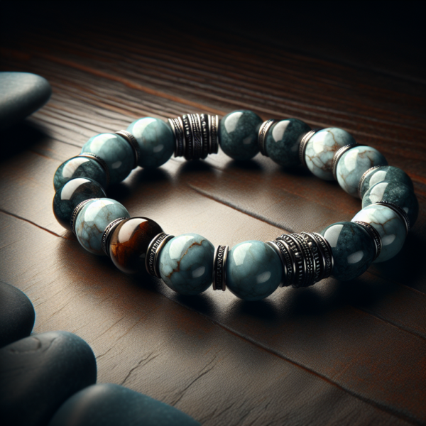 Men's Howlite Beaded Bracelet No.30