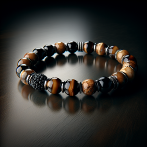 Men's Agate Beaded Bracelet No.36