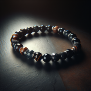 Men's Hematite Beaded Bracelet No.45