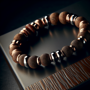 Men's Bronzite Beaded Bracelet No.48