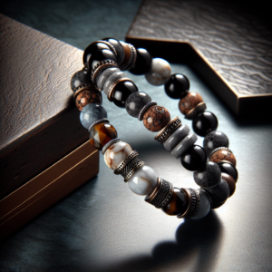 Men's Howlite Beaded Bracelet No.50