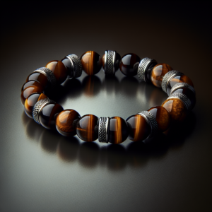 Men's Tiger Eye Beaded Bracelet No.61