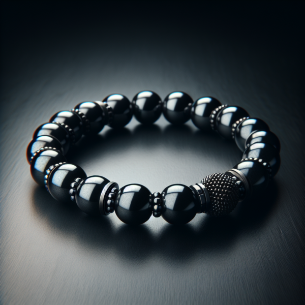 Men's Hematite Beaded Bracelet No.65