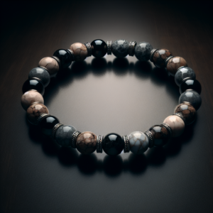 Men's Howlite Beaded Bracelet No.70