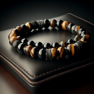 Men's Tiger Eye Beaded Bracelet No.71