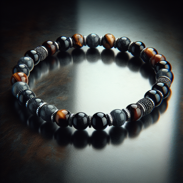 Men's Howlite Beaded Bracelet No.80