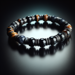 Men's Lava Stone Beaded Bracelet No.83