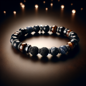 Men's Hematite Beaded Bracelet No.85