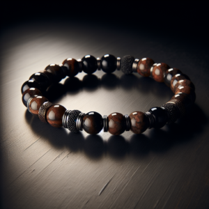 Men's Bronzite Beaded Bracelet No.88