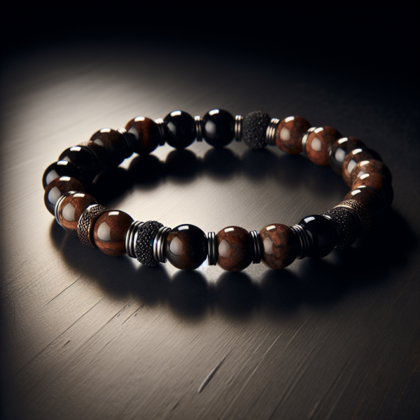 Men's Bronzite Beaded Bracelet No.88