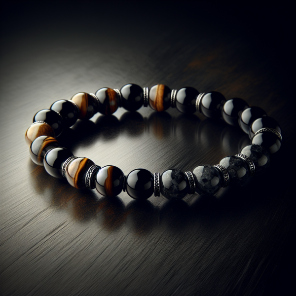 Men's Howlite Beaded Bracelet No.90