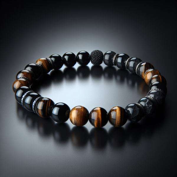 Men's Hematite Beaded Bracelet No.95