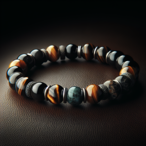 Men's Howlite Beaded Bracelet No.100